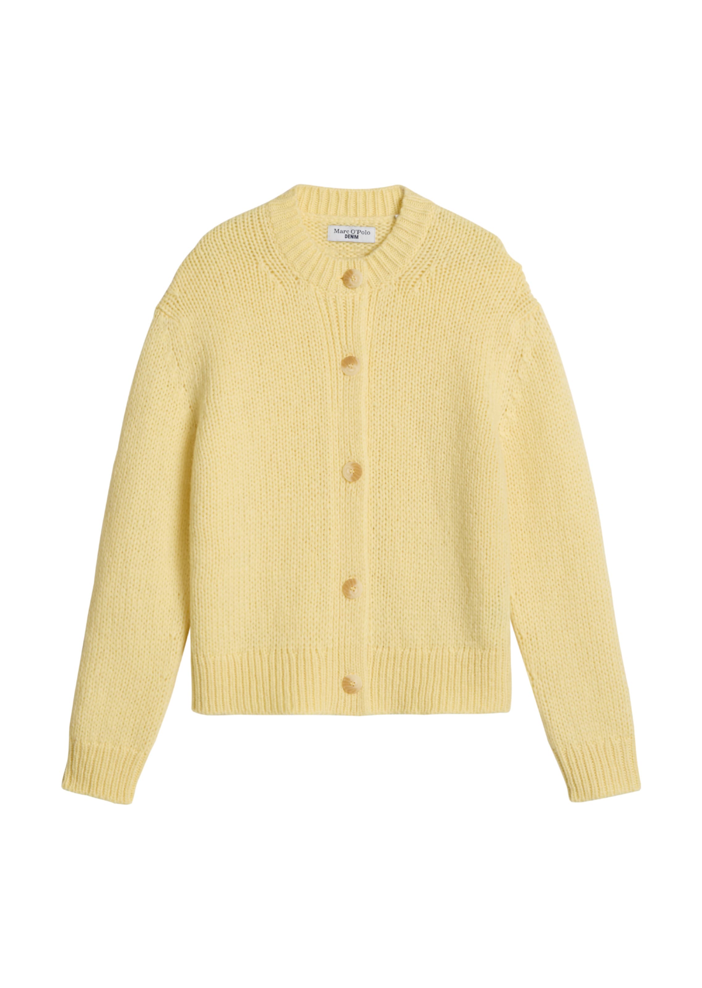 Marc O'Polo DENIM Strickjacke in Gelb: Vorderseite