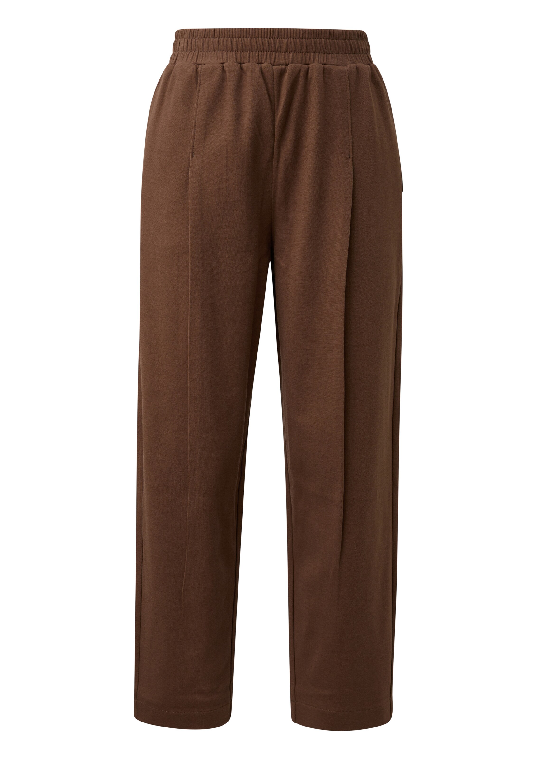 QS Pantalon à pince en 32 en marron, Vue avec produit