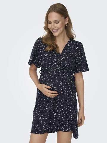 Only Maternity Jurk in Blauw