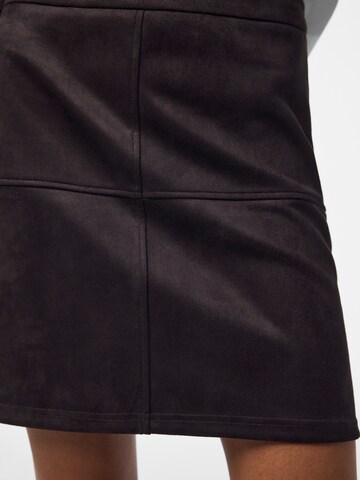 PIECES Skirt 'PCRAKEL' in Brown