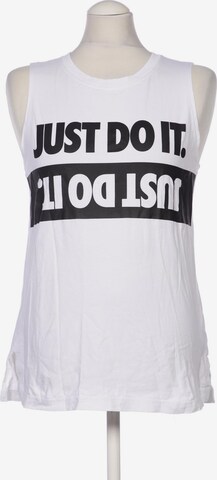 NIKE Top & Shirt in M in White: front