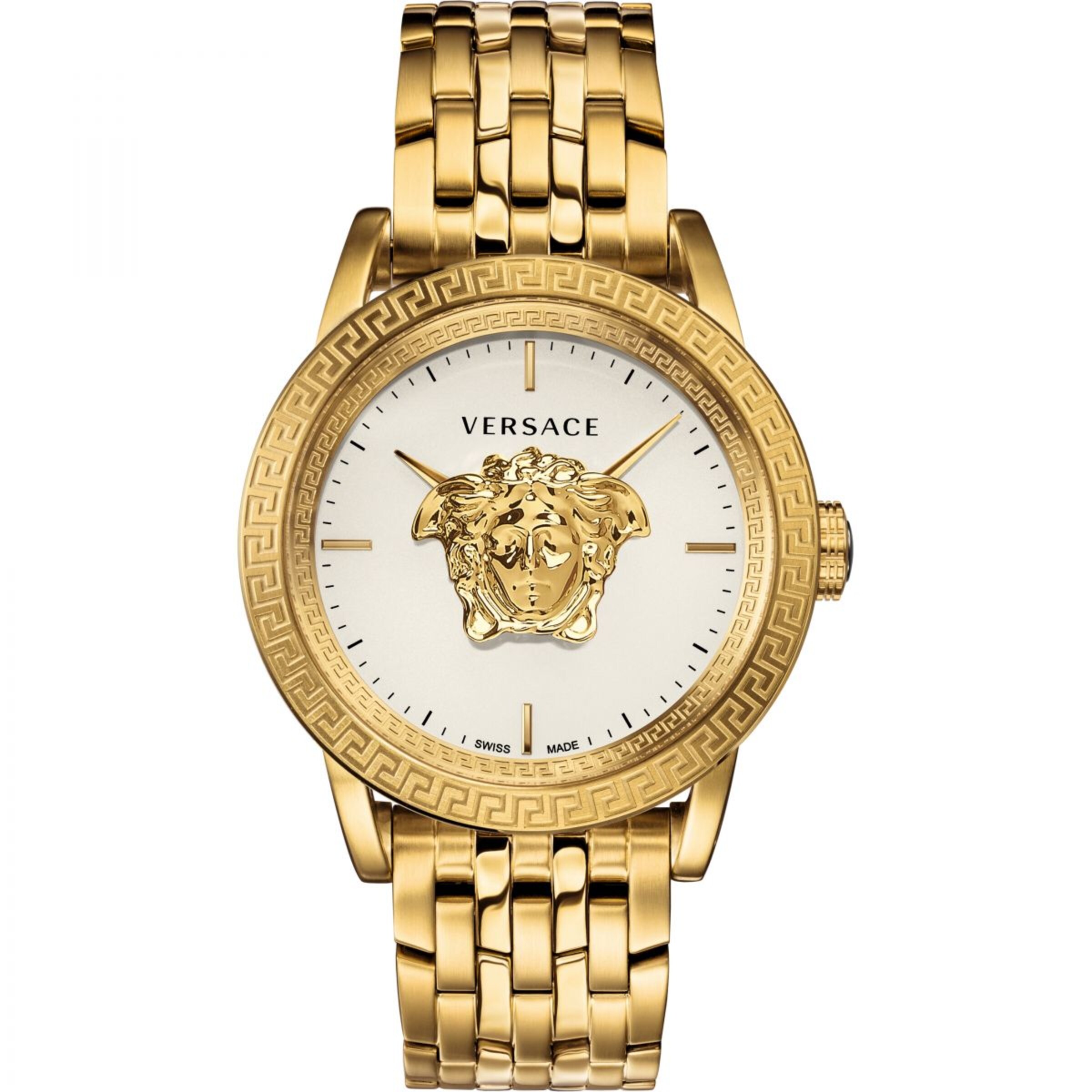 VERSACE Analog watch 'Palazzo' in Gold / White, Item view