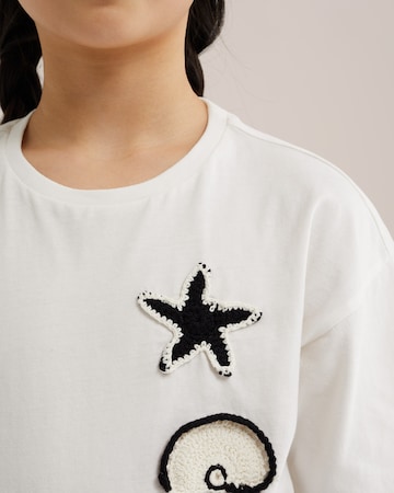 WE Fashion - Camiseta en blanco