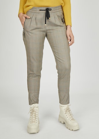 eve in paradise Slim fit Pleat-Front Pants 'Pandora' in Beige: front