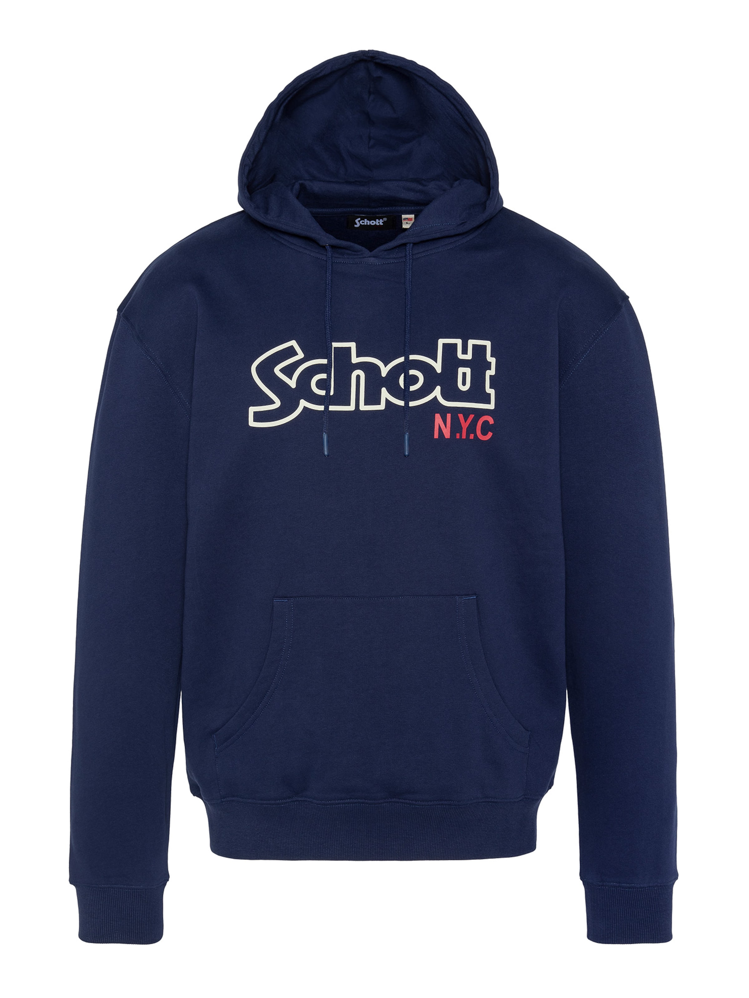 Schott NYC Sweatshirt‌‌‌‌‌‌‌ in Blau: Vorderseite