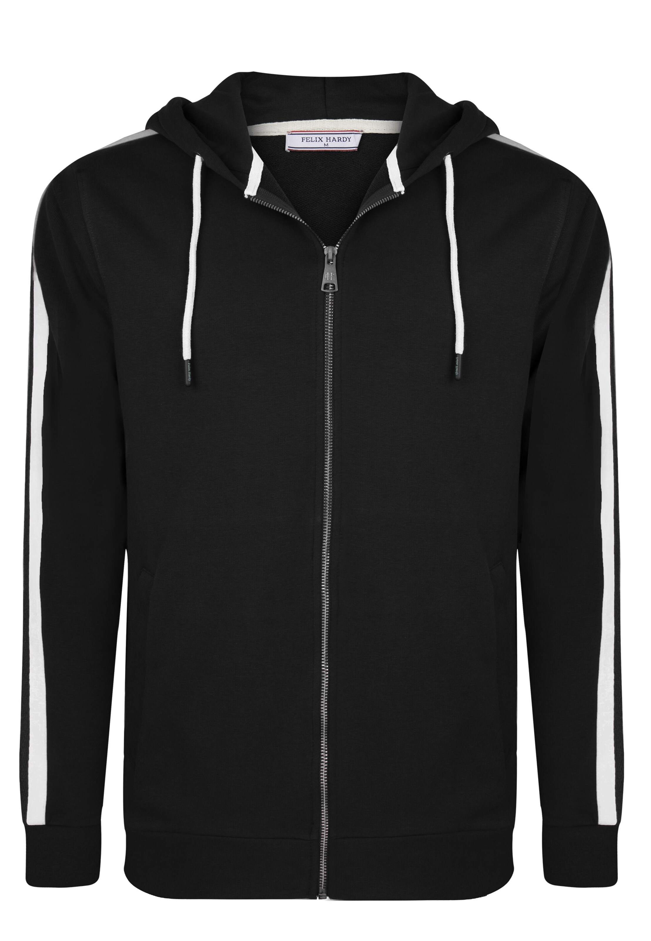 Felix Hardy Sweatjacke in L in schwarz / weiß, Produktansicht