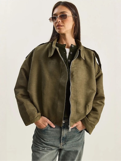 Bianco Lucci Between-Season Jacket in Khaki, Item view