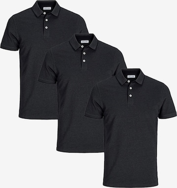 JACK & JONES Shirt 'Paulos - Slim Fit' in Grey: front