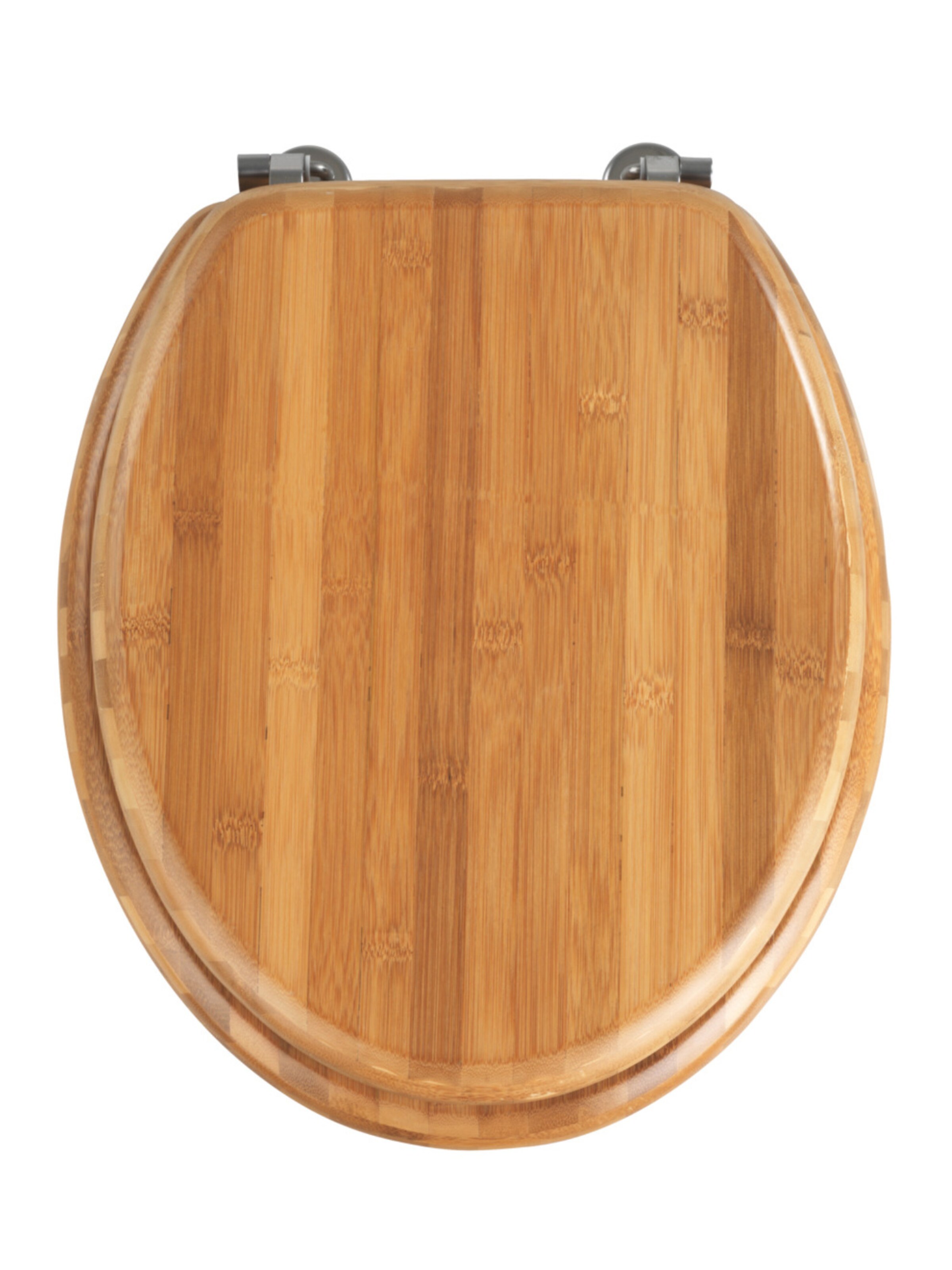Wenko WC-Sitz 'Bambus' in Braun: Vorderseite