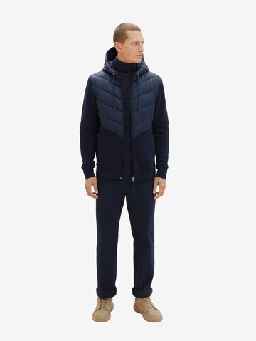 TOM TAILOR Sweatjacke in Blau