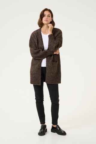 Kaffe Strickjacke 'Trina' in Braun