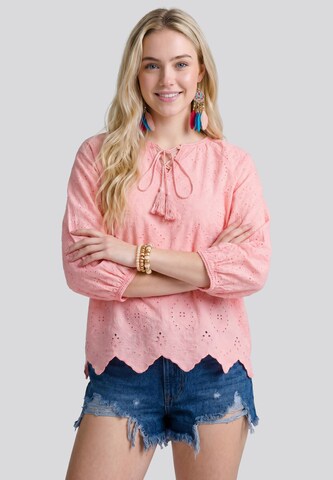 IZIA - Blusa en rosa: frente