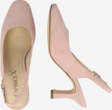 CAPRICE Slingback pumps in Pink