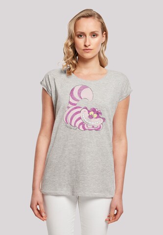 F4NT4STIC Shirt ' Alice in Wonderland Cheshire Cat' in Grey: front