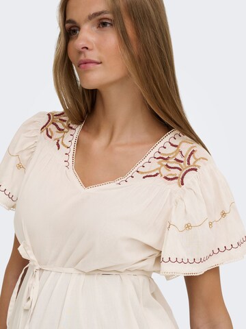 Only Maternity Bluza 'OLMIRINY' | bež barva
