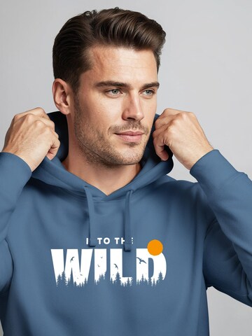 Neverless Sweatshirt 'Into the Wild'‌ in Blau