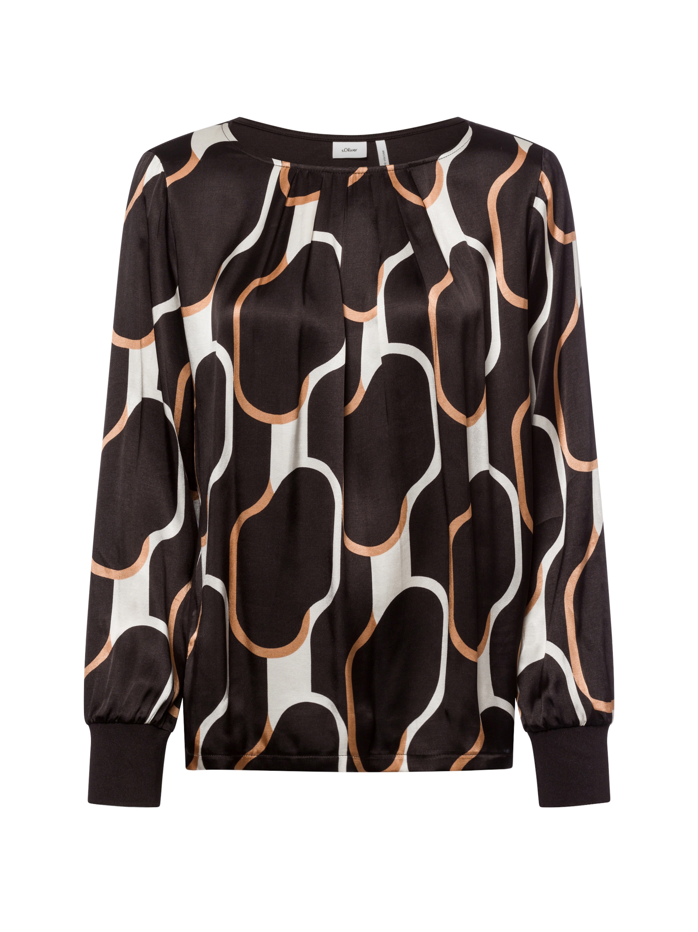 s.Oliver BLACK LABEL Bluse in Schwarz: Vorderseite