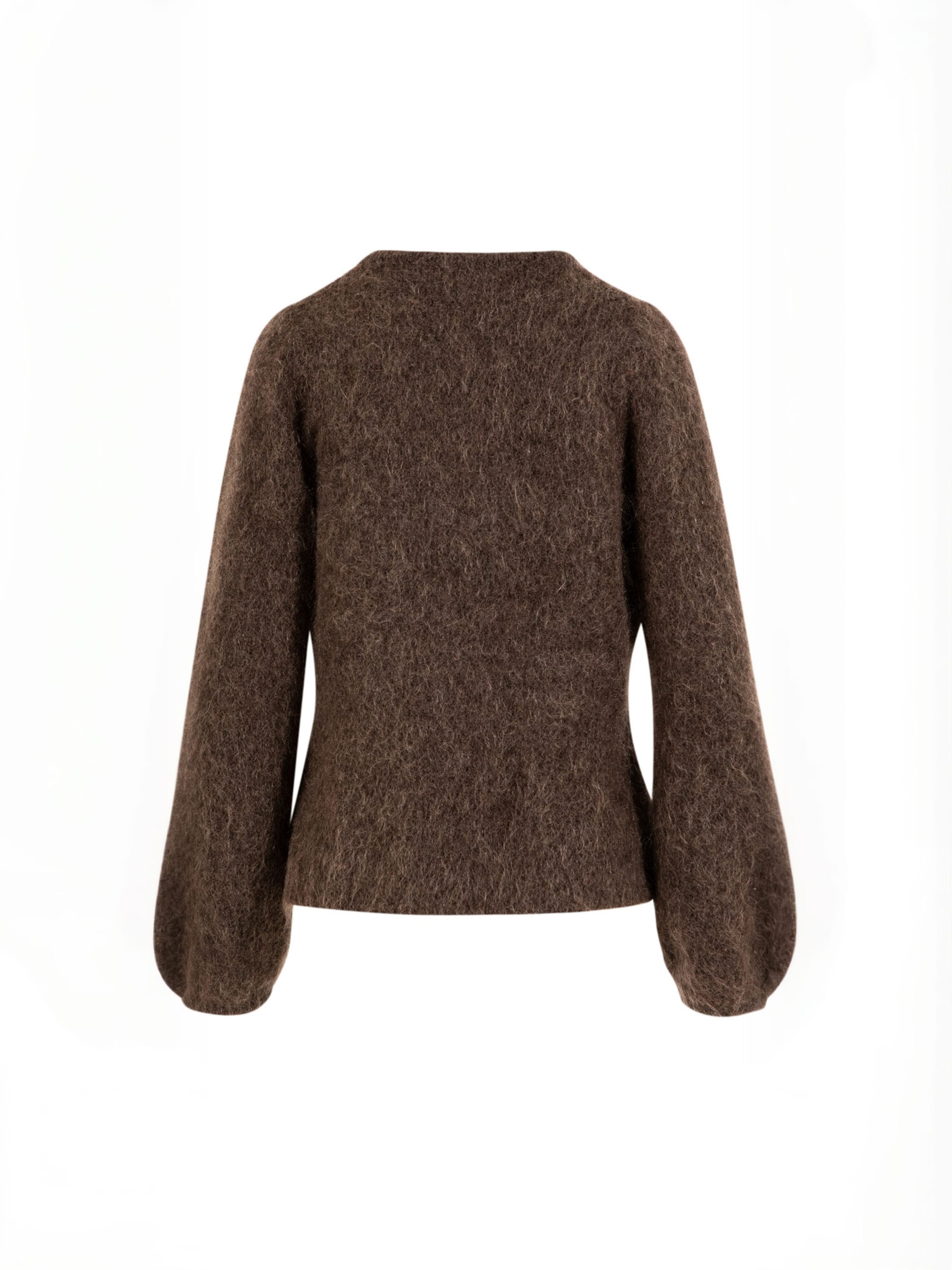 Coster Copenhagen Cardigan ' Knitted ' in Braun: Rückseite