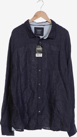 CAMP DAVID Button Up Shirt in XXL in Blue: front