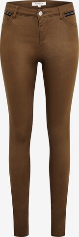 Morgan Skinny Trousers in Green: front