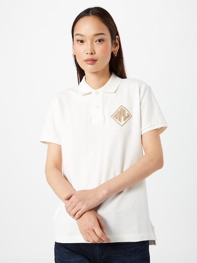 POLO RALPH LAUREN Majica | rjava / bela barva, Prikaz modela