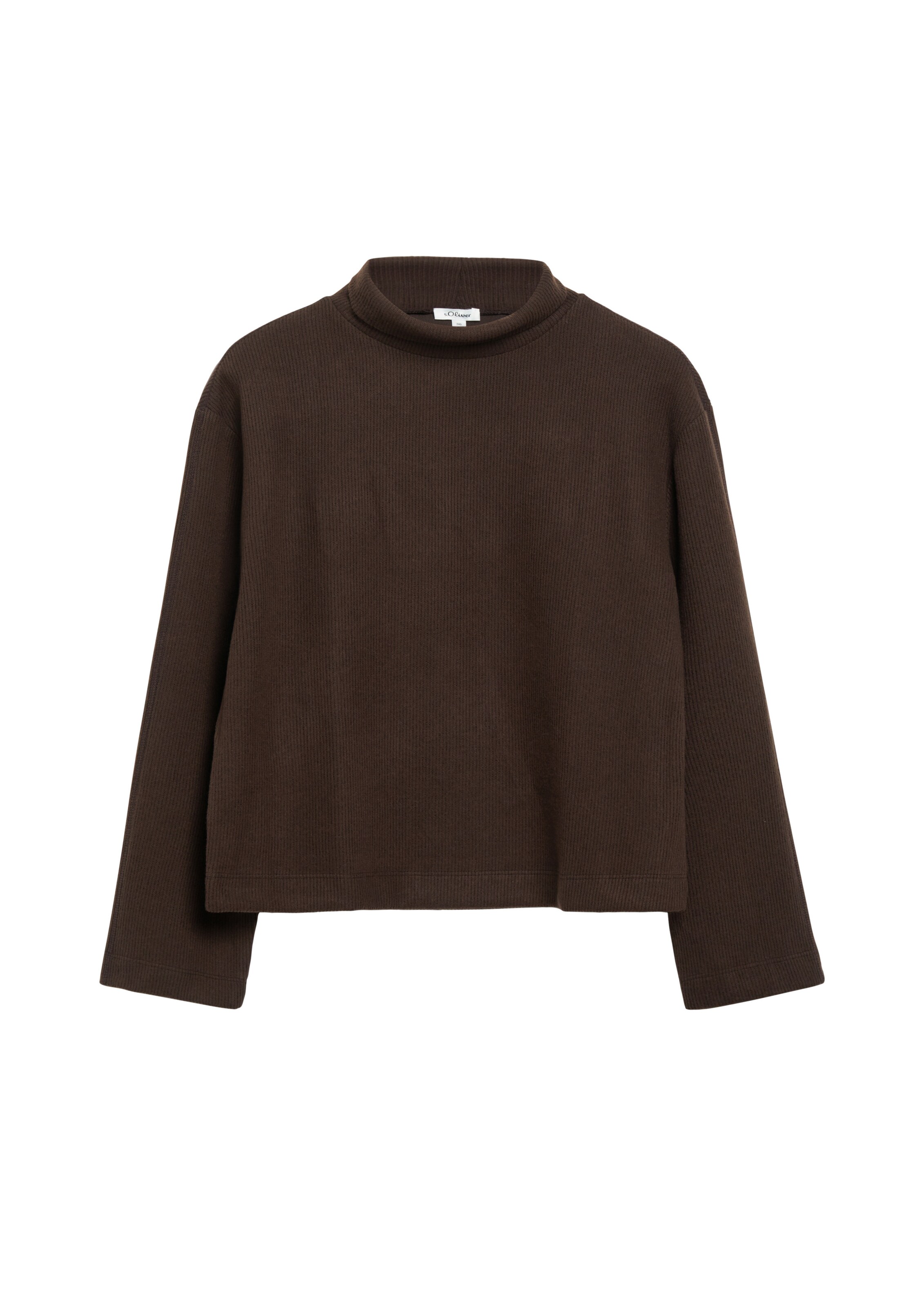Sweat-shirt s.Oliver en marron : devant