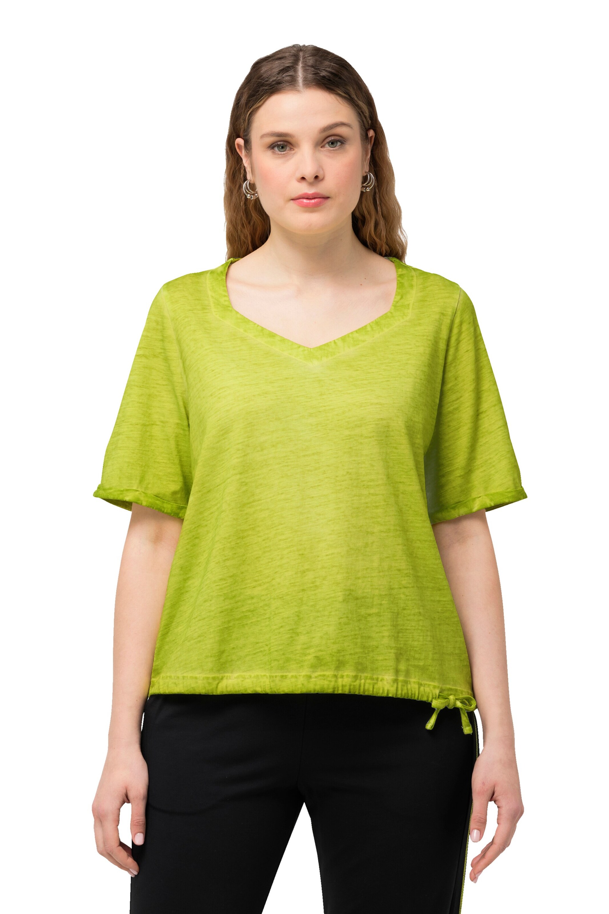 Ulla Popken Shirt in Grün: Vorderseite