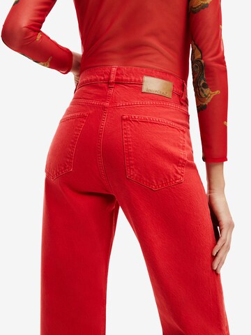 Wide Leg Jean Desigual en rouge