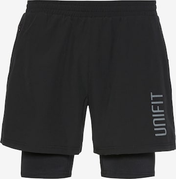 UNIFIT Regular Sporthose in Schwarz: predná strana