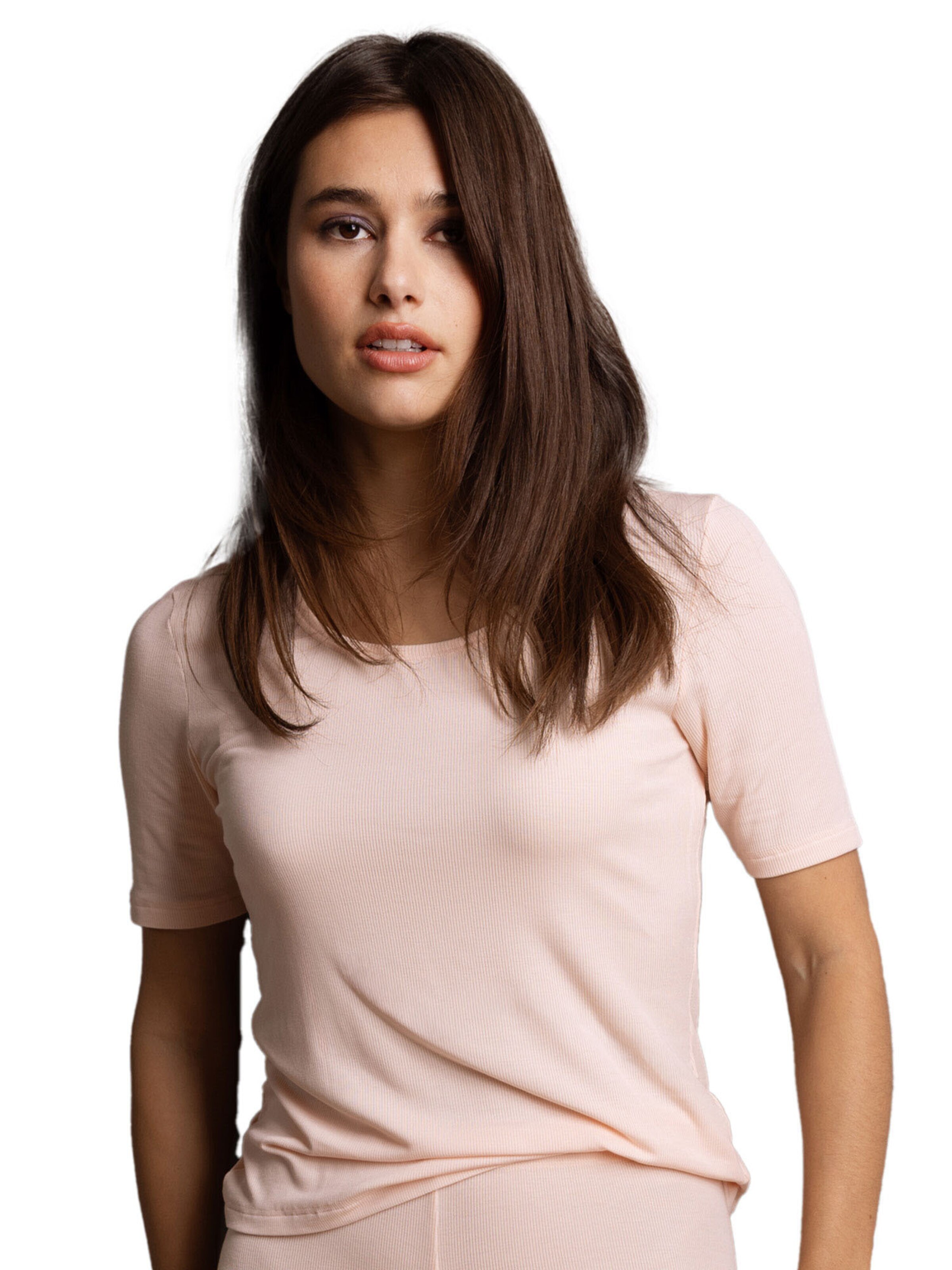 Nina von C. Undershirt 'Bamboo Rib' in Orange