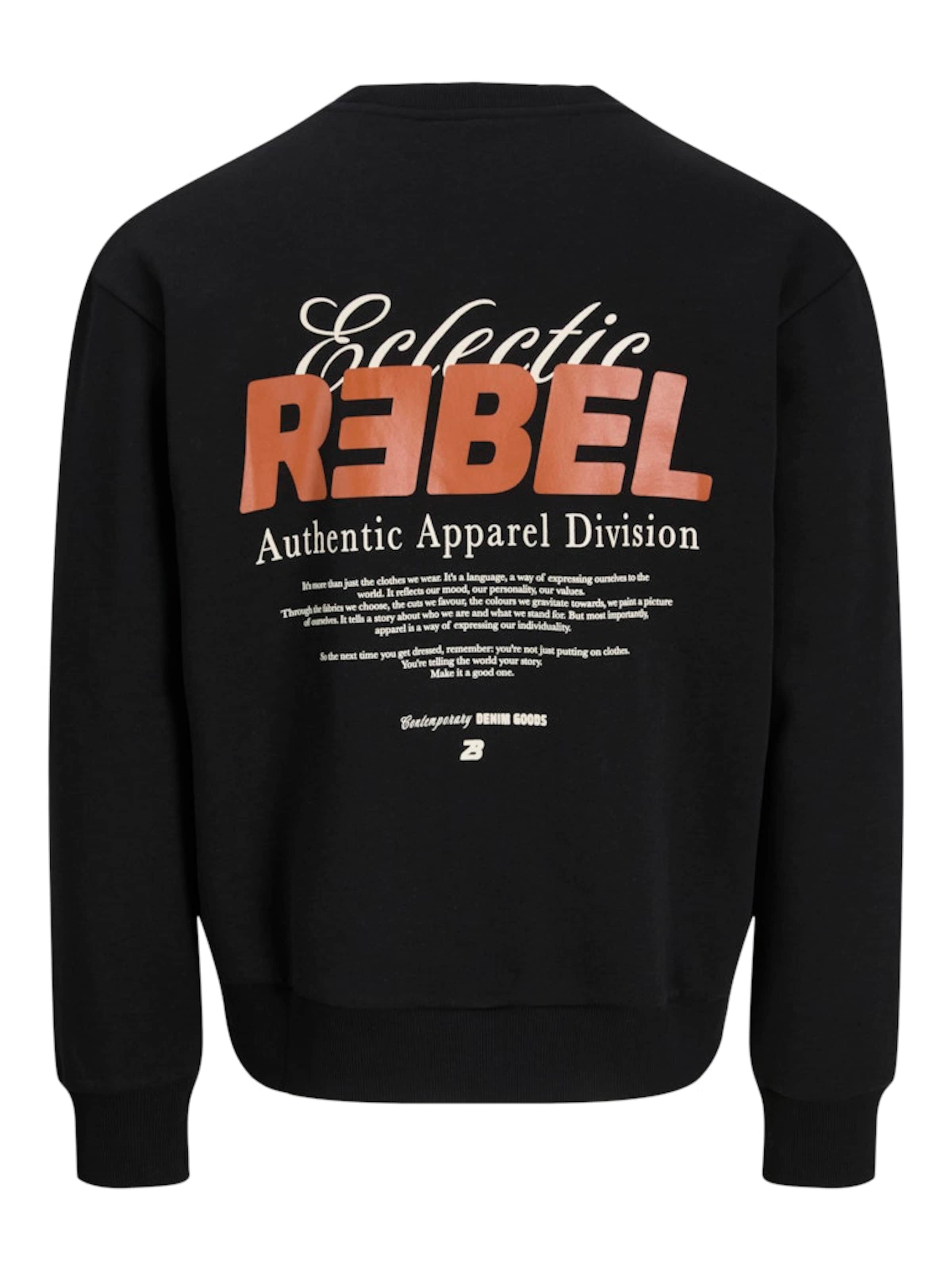 JJ Rebel Μπλούζα φούτερ 'JREBJIM' σε μαύρο