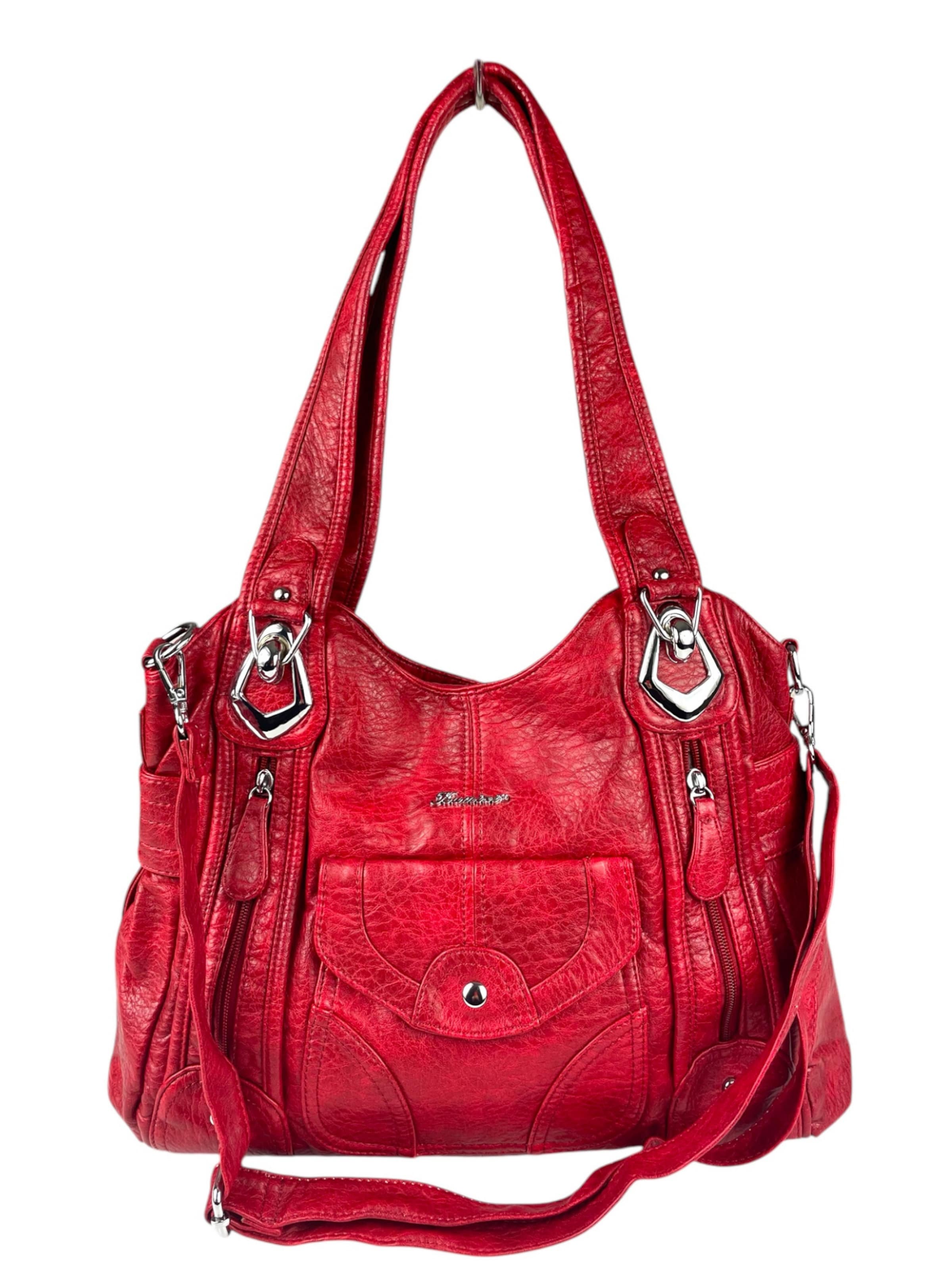 Borsa a spalla di Kumixi in rosso
