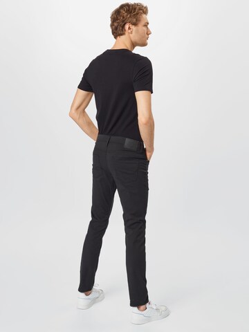 JACK & JONES Úzky strih Nohavice 'Glenn' - Čierna