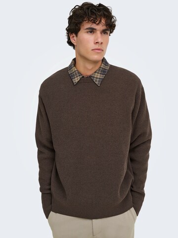 Pullover 'ONSRodger' di Only & Sons in marrone
