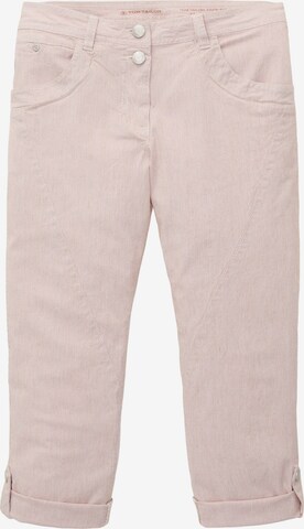 Pantalon TOM TAILOR en beige : devant