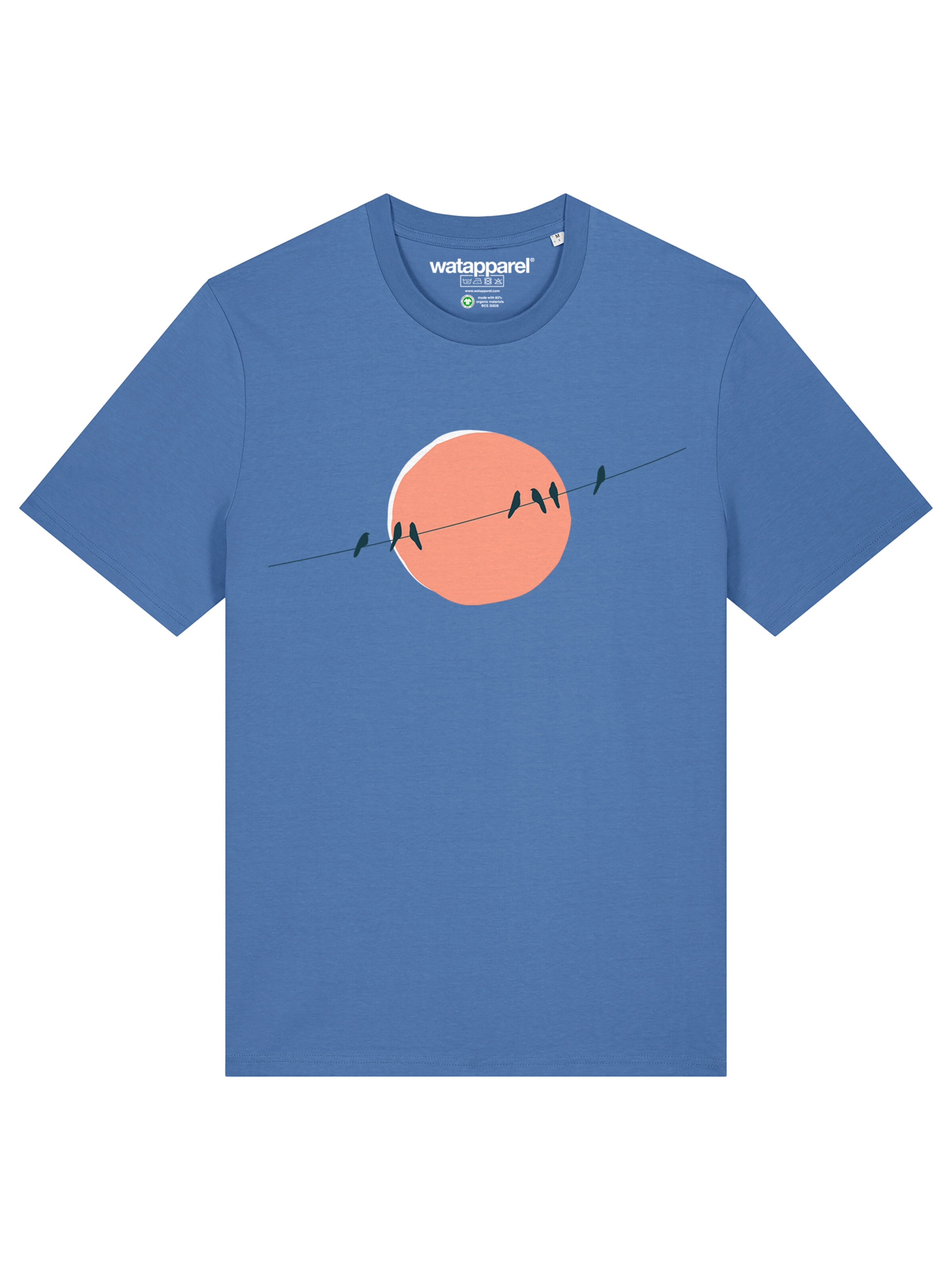 Watapparel T-Shirt 'Countryside 01' in Blau: Vorderseite