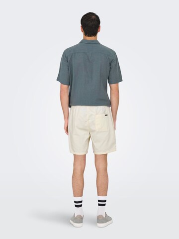 Regular Pantalon Only & Sons en blanc
