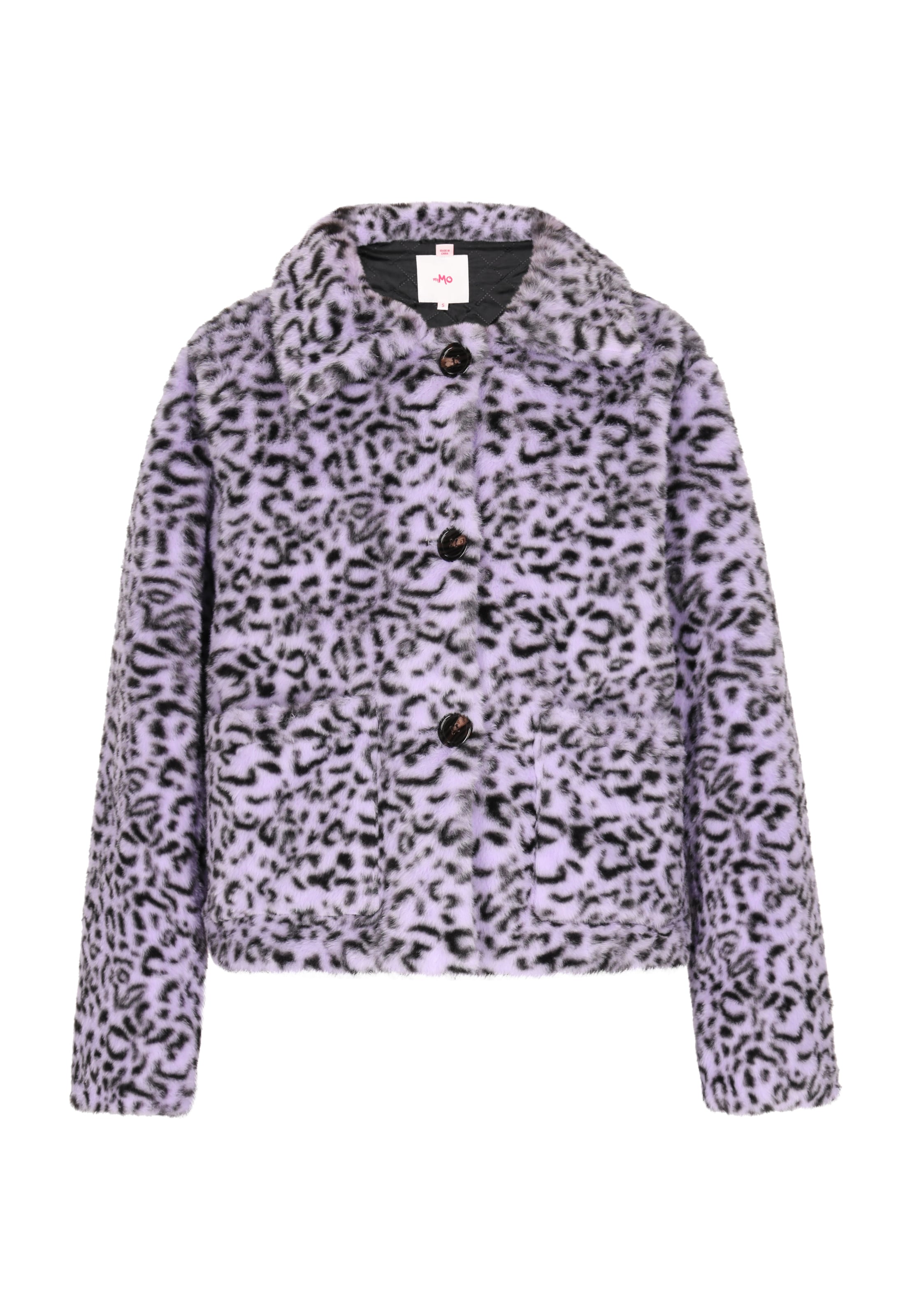 MYMO Φθινοπωρινό και ανοιξιάτικο μπουφάν σε λιλά: μπροστά