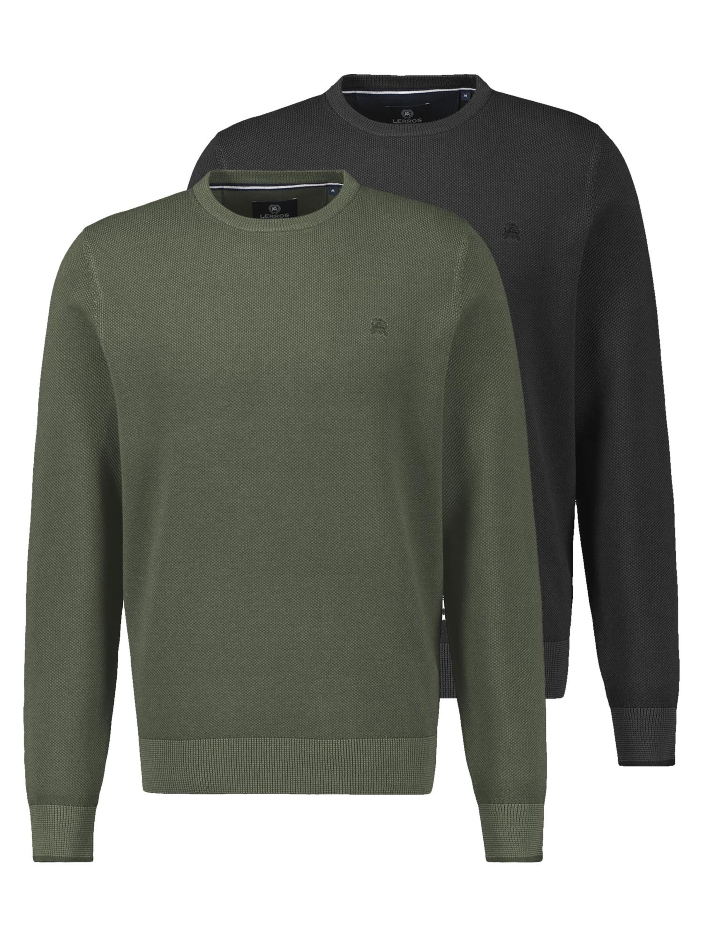 LERROS Sweater 'Basic' in Green: front