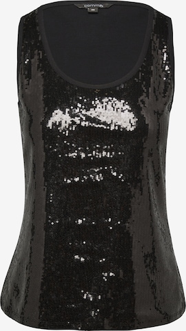 T-shirt COMMA en noir : devant