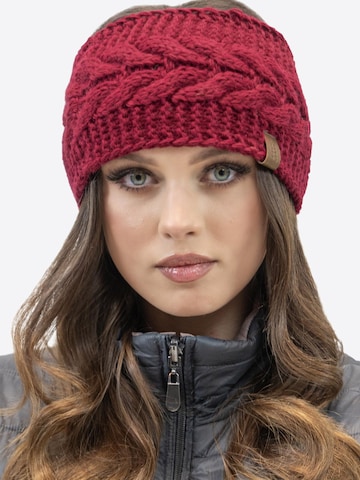 Vivisence Headband '7094' in Red: front
