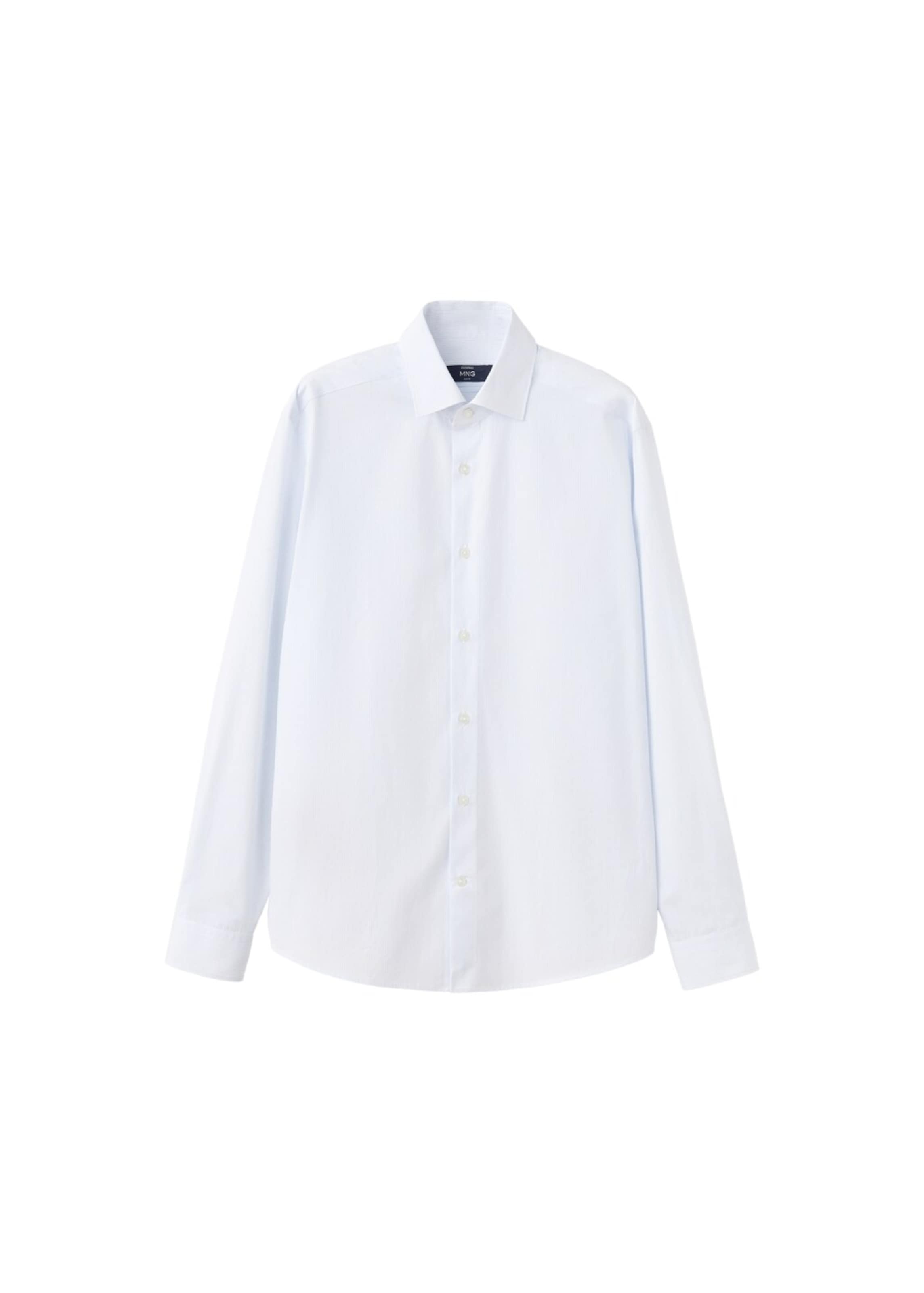 MANGO MAN Slim Fit Hemd 'Vecchia' in Weiß: Vorderseite