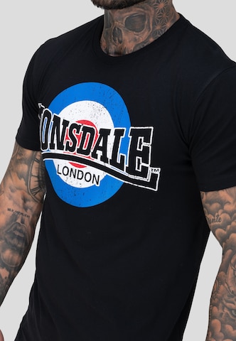 LONSDALE Majica 'Huyton' | črna barva