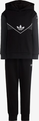 ADIDAS ORIGINALS Sweatsuit 'Adicolor' in Black: front