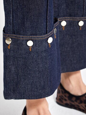 IT'S BASIC Regular Jeans 'Straight High Rise Jeans' in Blauw