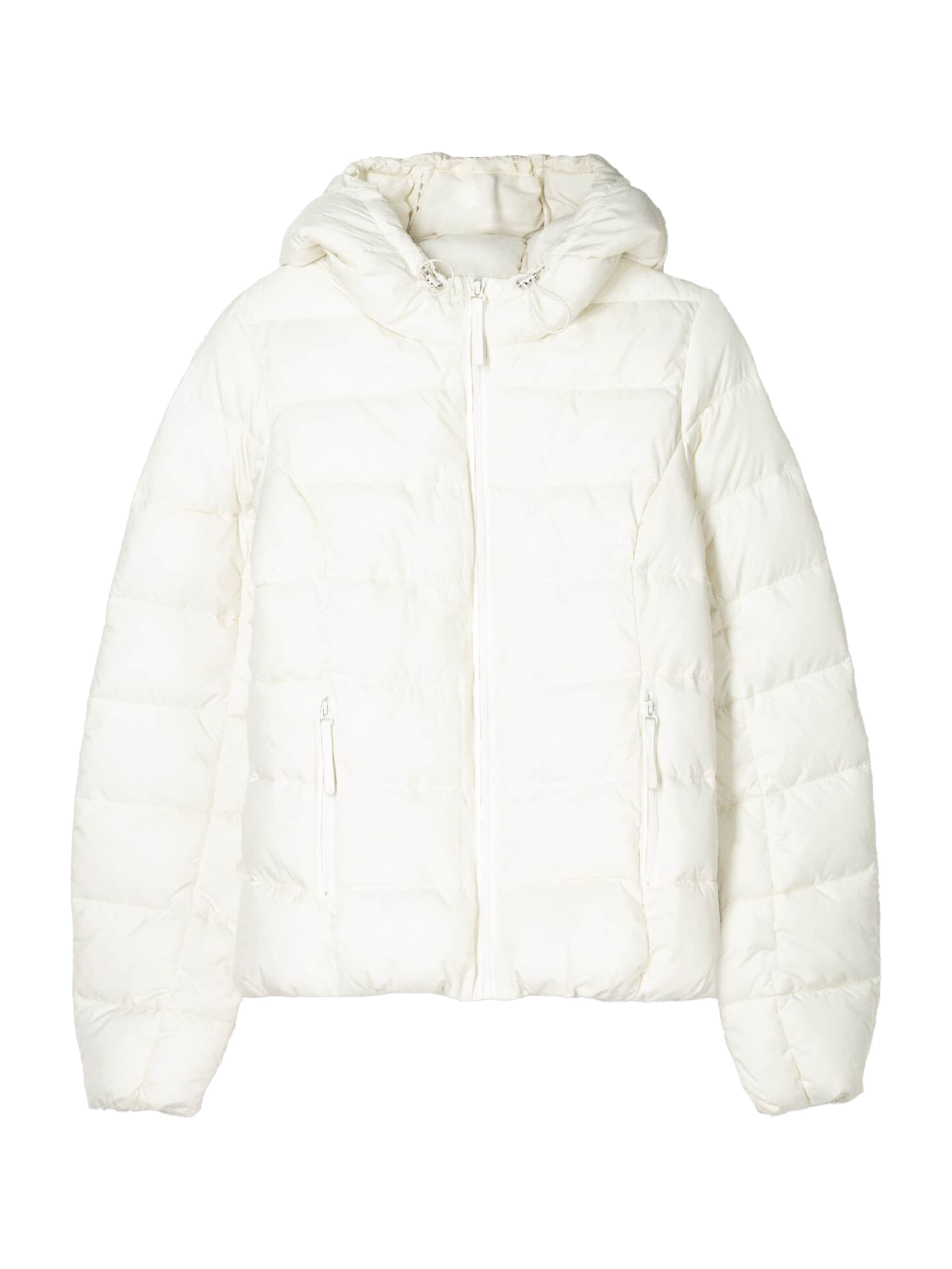 Bershka Veste mi-saison en écru, Vue avec produit