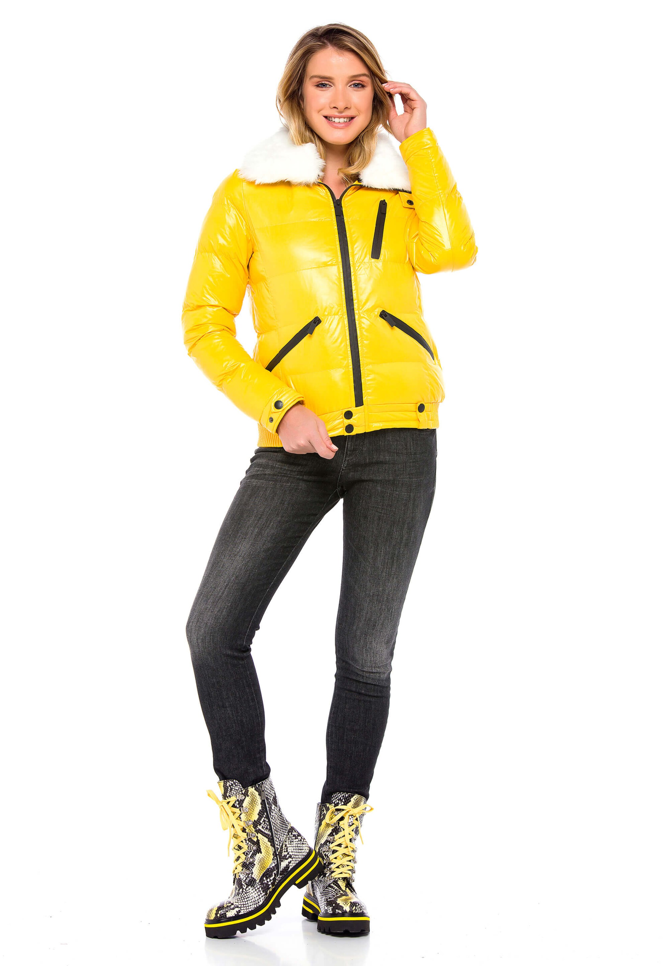 CIPO & BAXX Steppjacke 'Spark' in Gelb
