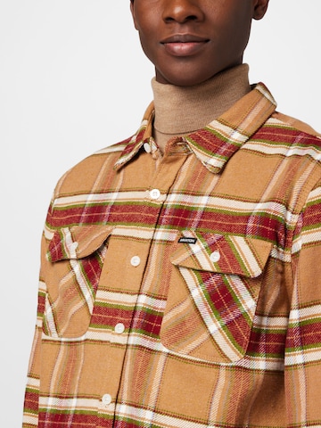 Brixton Regular fit Button Up Shirt 'BOWERY' in Brown
