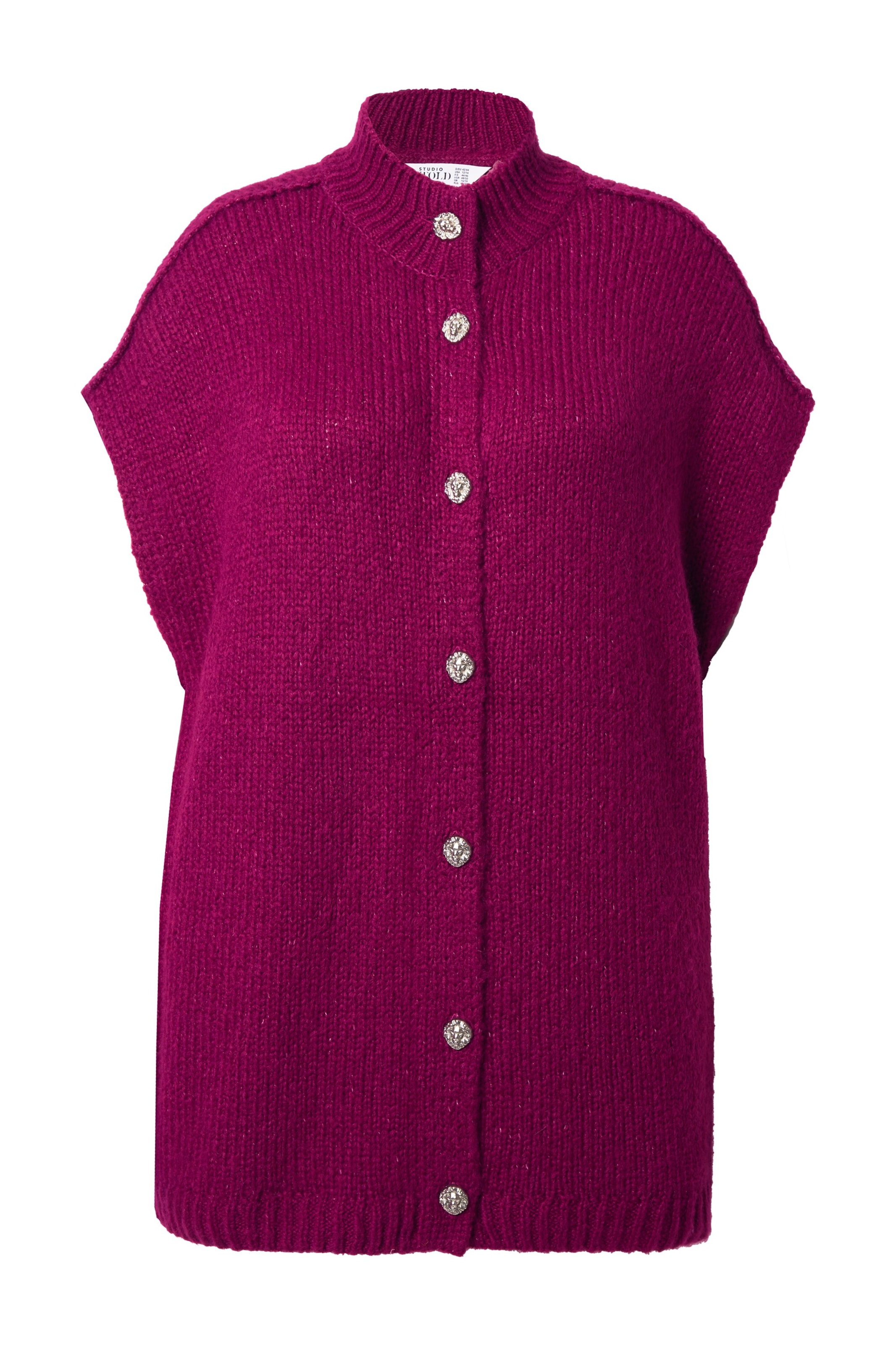 Studio Untold Knit cardigan in Pink: front