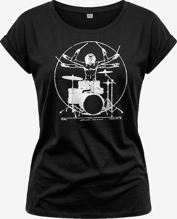 MAKAYA Shirt 'Drummer' in Black: front